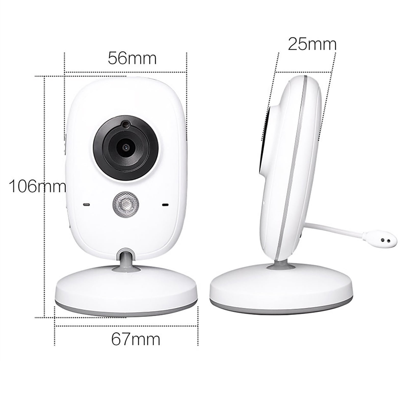 baby monitor Baby 3.2” Display Video Baby Monitor with Camera and Audio Remote Wide View Two Way Audio Talk Infrared Night 8 Lullabies US Plug
