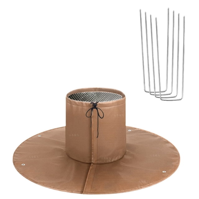 Protectora Aislante para Raíces de Árboles, Bolsa de Protección Heladas y Congelación para Raíces de Palmeras en Invierno, Color Marrón.