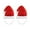 2pcs, variant on YIFAEUX Pet Santa Hat Red Fleece Santa Claus Hat Dog Cat Dress-up Costume for Puppy Kitten Small Cats Dogs Holiday Cosplay Accessory