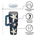 thumbnail image 4 of OBREWU Summer Ocean Starfish Tumbler with Handle and Lid,Summer Ocean Starfish 40oz Double Wall Vacuum Insulated Tumbler,Cups Gift for Women and Men, 4 of 7