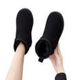 thumbnail image 3 of Botas de nieve para mujer, cortas, forradas con vellón, gruesas, cálidas, acolchadas de algodón, zapatos de invierno antideslizantes, zapatos de mujer de estilo coreano para estudiantes, 3 of 6