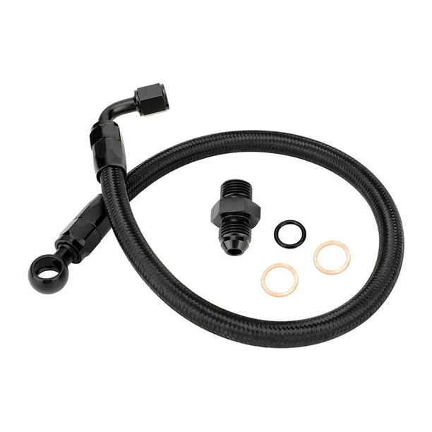TopOne Braided Fuel Line Hose Fittings Kit With Metal Washers