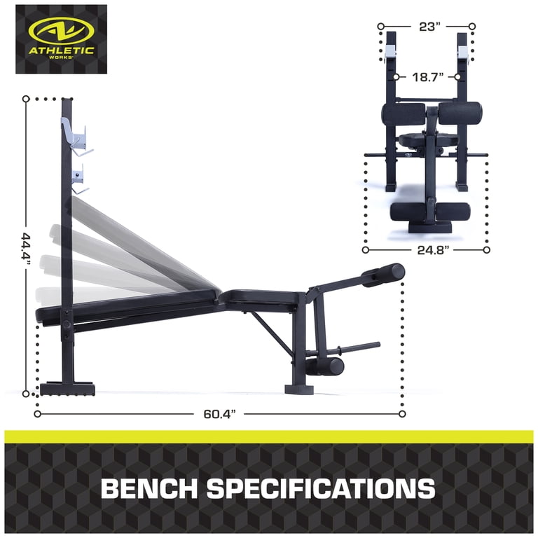 Athletic Works Standard Bench & Rack Combo with Leg Press photo 4