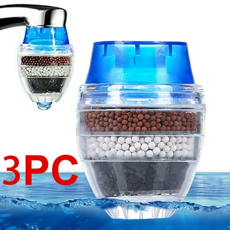 

3 Pcs/Pack Faucet Kitchen Home Cartridge Tap Water Clean Purifier Filter Carbon