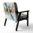 thumbnail image 5 of Designart "Teal and Gold Elegance" Upholstered Minimalism Accent Chair and Modern & Contemporary Arm Chair - Multiple Color & Pattern, 5 of 7