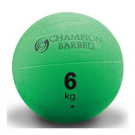 Champion Barbell Green 13.2 lb (6 kg.) Rubberized Medicine Ball