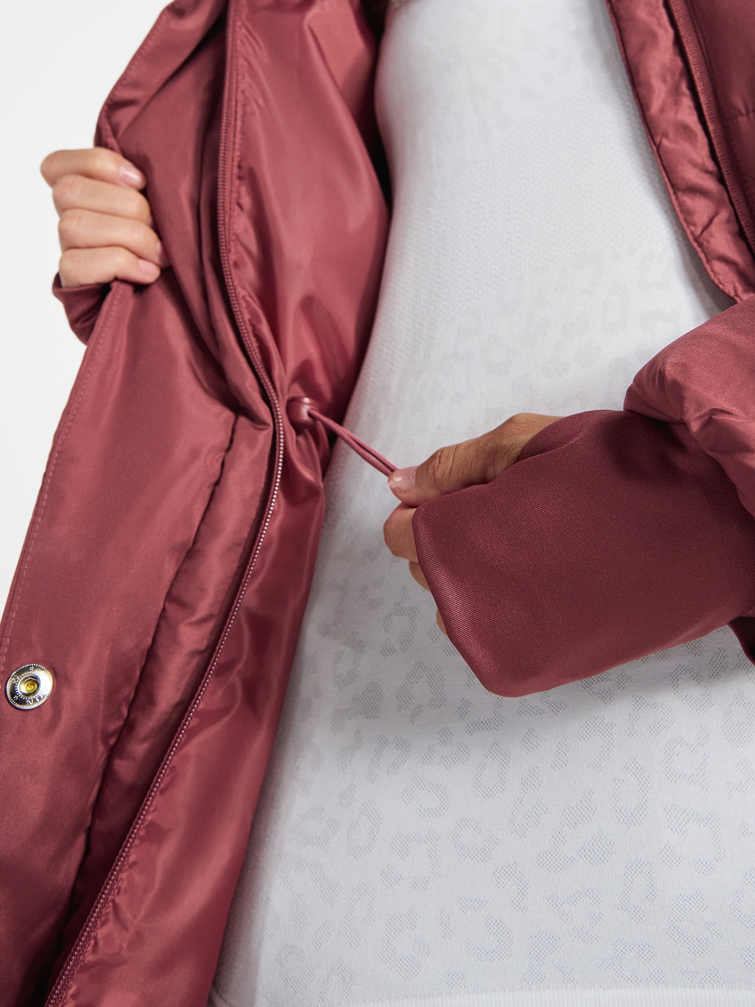 Ozark Trail Women's and Women's Plus Mid Length Puffer Coat, Sizes XS-2X