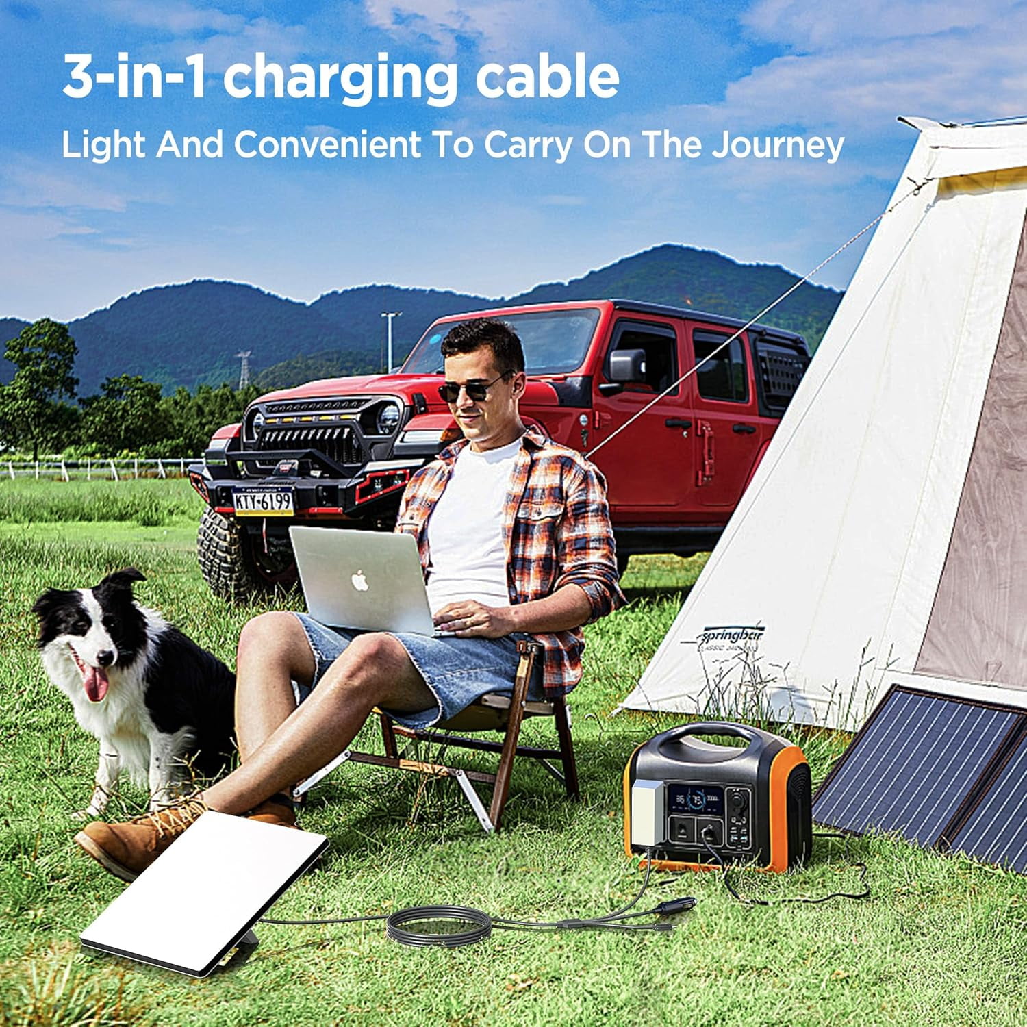 3 in 1 Starlink Mini Cable 16.4FT/ 5M, High-Speed USB C/Car Charger/DC to DC Replacement Cable for Starlink Mini Power, Waterproof Extension Power Accessories 5M