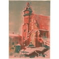 thumbnail image 3 of Leon Wyczółkowski 14x18 Black Modern Framed Museum Art Print Titled - Corpus Christi Church in Krakow (1903), 3 of 5