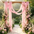thumbnail image 5 of Wedding Arch Drapes 29.5x236.2 Inch Sheer Chiffon Fabric Soft Flowy Gauze Curtain for Outdoor Ceremony Party Stage Decor, 5 of 6