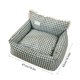 thumbnail image 3 of Cama de felpa para gatos | Saco de dormir suave y lavable para mascotas | Diseño portátil y cálido a cuadros para gatos y perros pequeños y medianos | 2 tamaños disponibles (47 x 42 cm o 52 x 47 cm), 3 of 5