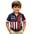 thumbnail image 4 of Elegyee Boys Independence Day Shirt Casual Buttons Up Graphic Short Sleeve Shirt, Sizes 5-17, 4 of 4