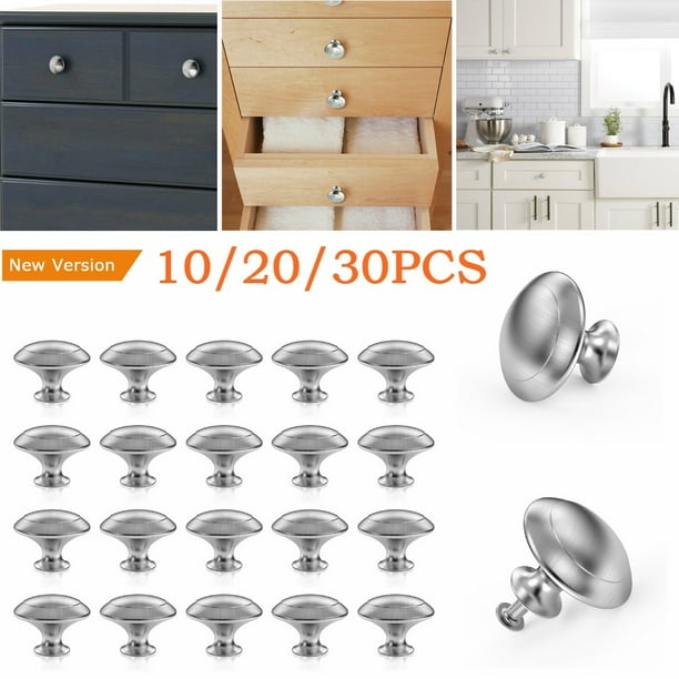 10/20/30PCS Stainless Steel DIY Door Knob Cabinet Handles ...