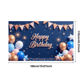 thumbnail image 2 of Colorful Design Birthday Banner Decorative Stars Balloon Arrangement Party Decoration for Birthday Celebration Kids Event Indoor Decor, 2 of 7