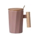 thumbnail image 2 of Wood Handle Ceramic Mug Office Mugs Holiday Event Gift Mugs, 2 of 6
