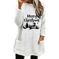 thumbnail image 2 of Qeaghou Sweatshirt for Women Sherpa Lined Fuzzy Fleece Crewneck Pullover Winter Warm Soft Cozy Sweater Tops with Pockets Sales, 2 of 4