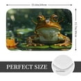 thumbnail image 2 of Fuzoiu Intellectual Frog Pond Print Door Mat Outdoor Indoor Welcome Mats, Front Doormat,Flannel Non Slip Durable Entrance Rugs for Front Door, Inside Outside Entry, Porch, Resist Dirt,16x24in, 2 of 7