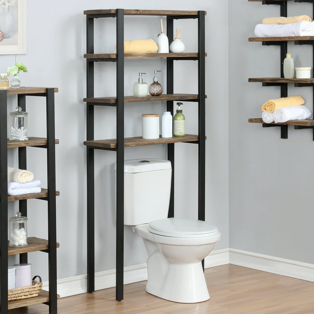 Pomona 64" Over the Toilet 4Shelf Bath Storage