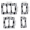 thumbnail image 2 of Yayeee Rocker Switch Wall Plate 2-Gang 4.7"x4.6" Home Decorative Outlet Cover, Cartoon Bear Paws Pattern, 2 of 6