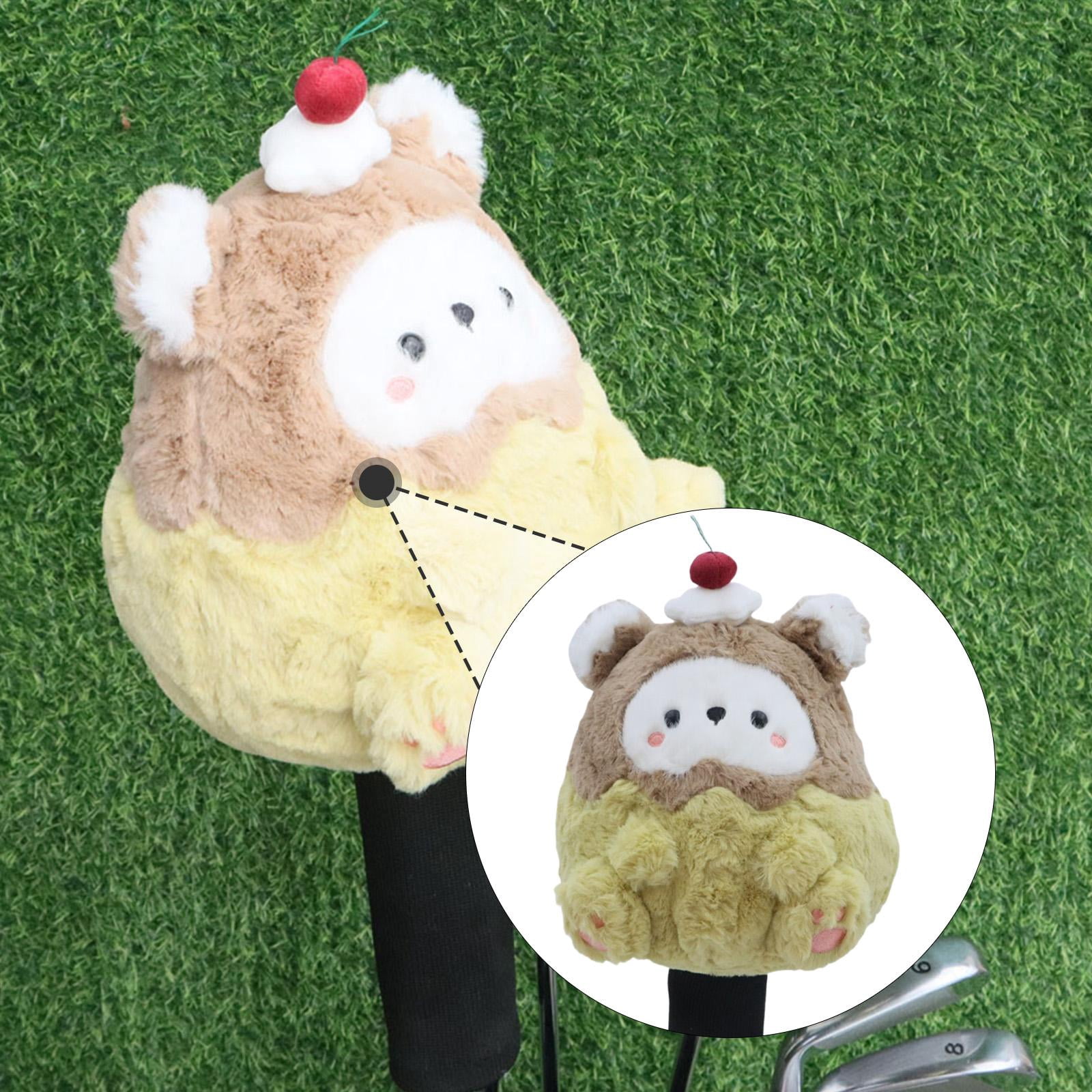 funtasica Driver Headcover Golf Driver Head Cover Cartoon Bear Plushie, Easy on Off, Cute Funny Protection Golf Club Cover for Friends