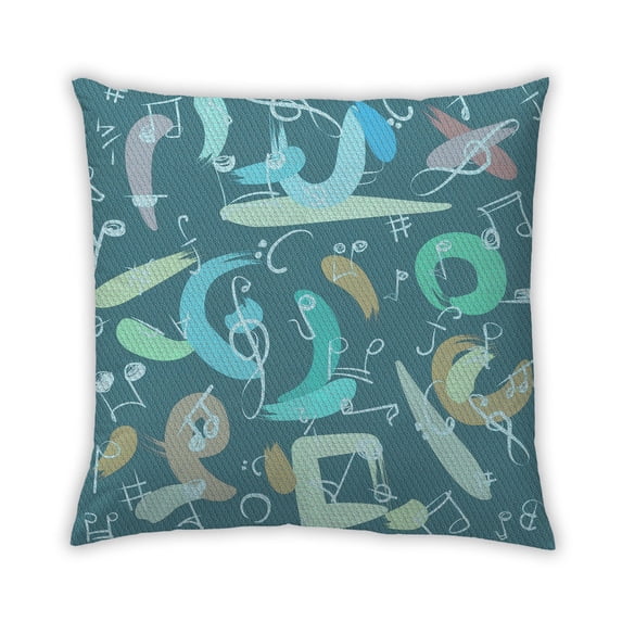 Ahgly Company Outdoor Square Contemporary Throw Pillow, 18 inch by 18 inch