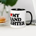 thumbnail image 4 of CafePress - I LOVE MY GRANDDAUGHTER Mug - 11 oz Ceramic Mug - Novelty Coffee Tea Cup, 4 of 6