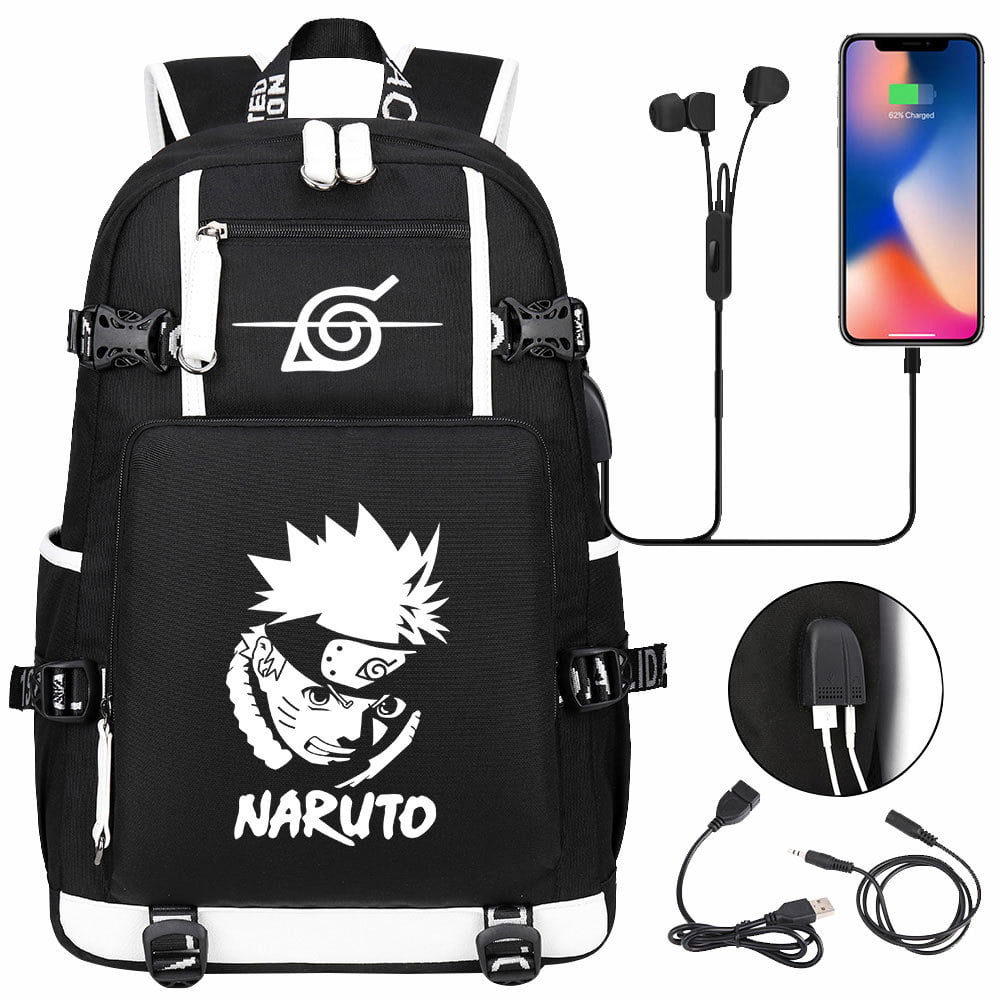 Laptop Backpack Naruto Uzumaki Large Computer Backpack School Travel Backpack Casual Daypack For Women/Men