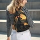 thumbnail image 5 of Disketp Sunset Meditating Doberman print Canvas Backpack Lightweight Travel Daypack Student Rucksack Laptop Backpack-, 5 of 5