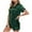 Green, variant on XIAOFFENN Womens Fashion Home Wear Pajamas Women Two-Piece Suit Short Sleeve Pants Pajama Set Homewear