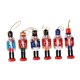 thumbnail image 3 of 6 piezas de adornos colgantes de cascanueces navideños, decoración navideña, figuras de cascanueces, muñecos de madera para tiendas y ., 3 of 9
