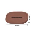thumbnail image 4 of Rejilla de drenaje de silicona para baño Soporte de esponja Plato de almacenamiento flexible para inodoro Bandeja para platos con cepillo, Rectángulo, Marrón Inevent HA001680-08, 4 of 6