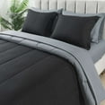 thumbnail image 5 of Mainstays 7-Piece Reversible Black Bed in a Bag Comforter Set with Sheets, Full, Adult, Unisex, 5 of 13