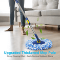 thumbnail image 2 of SUGARDAY Spin Mop and Bucket System with Wringer Set for Floors Cleaning,Yellow, 2 of 7
