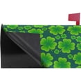 thumbnail image 4 of St Patrick''s Day Clover Magnetic Mailbox Cover MailWraps Garden Yard Home Decor for Outside Oversized-25.5" x20.8", 4 of 5