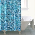thumbnail image 4 of Blue White Tie Dye Textured Pattern Shower Curtain 84"x72" ,Bathroom Decorative Shower Curtains Set with 12 Hooks,Modern Waterproof Washable Shower Curtain, 4 of 6