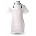 thumbnail image 4 of Modern Apron, Love Theme Romantic Repetitive Pattern of Hearts in Monochrome Style Valentine's Day, Unisex Kitchen Bib with Adjustable Neck for Cooking Gardening, Adult Size, Pink White, by Ambesonne, 4 of 4