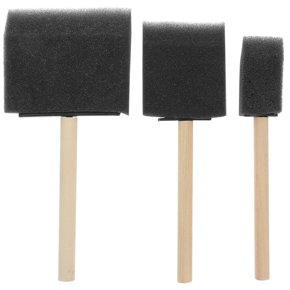 24pcs Kids Sponge Brushes Painting Brushes Drawing Brushes DIY Graffiti Sponge Brushes
