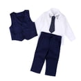thumbnail image 2 of Gerichy Boys Suit Size 2-7 Kids Suits for Toddler Boys Ring Bearer Suit Boys Dressy Outfit Set 4Pcs Formal Suits Set, 2 of 6
