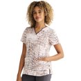 thumbnail image 2 of Healing Hands Purple Label Scrubs Top For Women Amanda Print 2266, 2 of 5