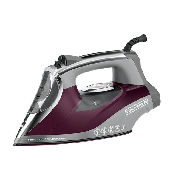 Plancha de vapor Black & Decker Con Suela de Cerámica y Tecnología de Temperatura Avanzada