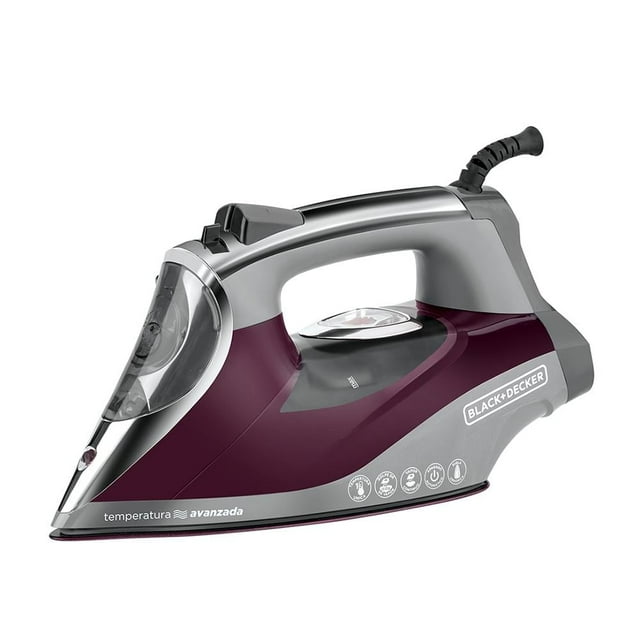 Plancha de vapor Black & Decker Con Suela de Cerámica y Tecnología de Temperatura Avanzada