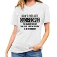 thumbnail image 2 of Women's Summer T Shirts Letter Print Crew Neck Short Sleeve Graphic Basic Tee Casual Loose Fit Going out Tops (XL, White), 2 of 5