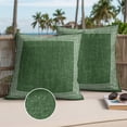 thumbnail image 3 of Green Retro Greek Key Outdoor Pillow Covers 20x20 Set of 2,Waterproof Patio Throw Pillowcase Protectors,Geometric Greece Ancient Rustic Decorative Pillow Shams Cushion Covers for Seat Bed Couch Sofa, 3 of 8