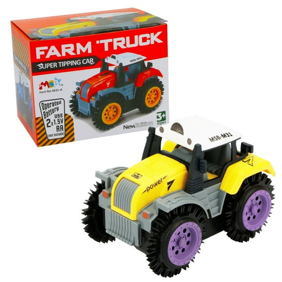 Usupdd Toys for Kids Educational Kids Dump Truck Children (Yellow), Educational Kids Dump Truck Children Stunt Car Flip Toy Car