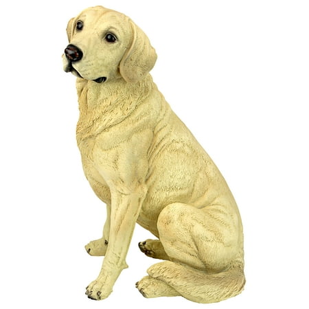 golden labrador statue