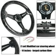 thumbnail image 6 of Premium 14" Automotive Steering Wheel Crafted from Forging Carbon Fiber For Enhancing Driving, 6 of 9