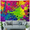 thumbnail image 4 of PRATYUS Colorful Tapestry 80s 90s Hippie Hip Hop Tapestry Graffiti Paint Splash Grunge Tapestries Wall Hanging Art for Bedroom Living Room Dorm Decor 40x60inch, 4 of 6