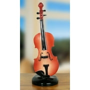 Violin Musical Instrument - Violin Replica on a Black Base