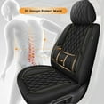thumbnail image 6 of LAONNVIR Full Set Seat Covers Fit for Toyota Prius 2001-2015 5 Seat Auto Interior Accessories,Leather Waterproof Car Seat Cushions Vehical Cover Black,Full Set(5 Seat), 6 of 8