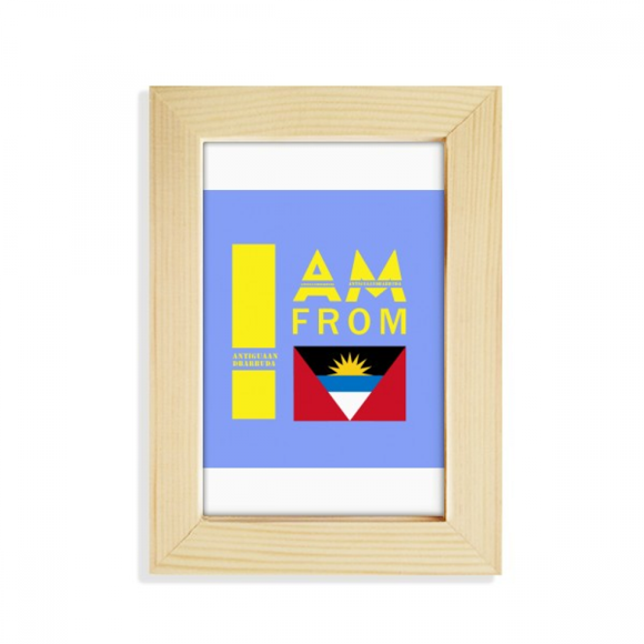 I Am From Antigua And Barbuda Desktop Display Photo Frame Picture Art Painting 5x7 inch